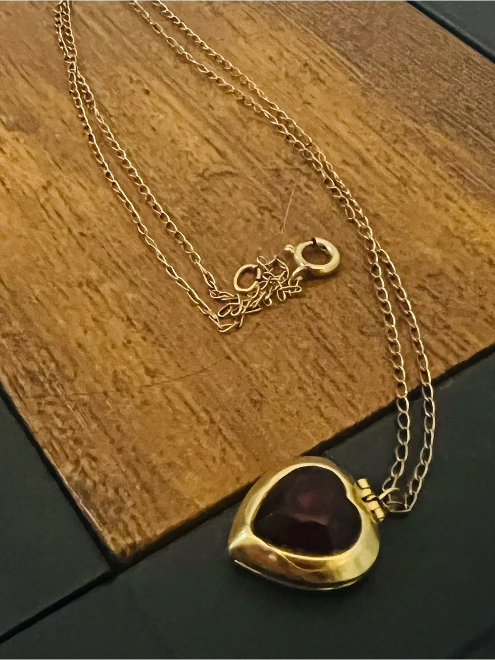 Vintage Victorian Revival Gold Filled Heart Locket Necklace